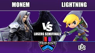 Tripoint 256  Losers Semifinals  Monem Sephiroth Vs Lightning Toon Link [upl. by Notsa]