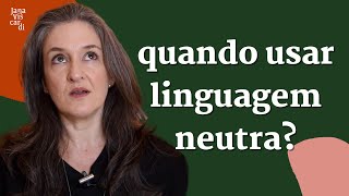 RESPONDENDO SOBRE LINGUAGEM NEUTRA  LÍNGUA E GÊNERO  JANA VISCARDI [upl. by Anum953]