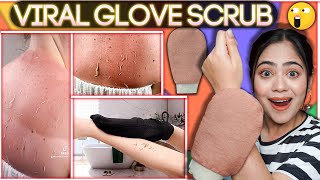 Viral Body Exfoliating Glove Scrub😳 YAY or NAY 🤔 Must watch  Ronak Qureshi [upl. by Ysiad818]