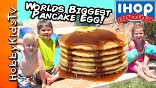 Giant TOY Pancake Surprise Egg [upl. by Deina]