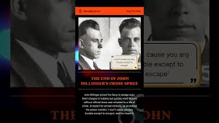 On This Day July 22 1934 The Downfall of John Dillinger [upl. by Innoc86]