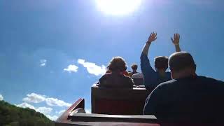 Firechaser Express POV Back Row DOLLYWOOD 2022 [upl. by Anitsyrc]