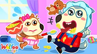 Wolfoo Turned into A Baby  New Sibling Songs  Kids Songs amp Nursery Rhymes WolfooFamilySongs [upl. by Darbee948]