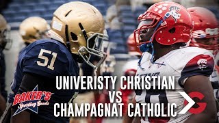 University Christian vs Champagnat Catholic 2017 2A Championship Game [upl. by Enamrahs]