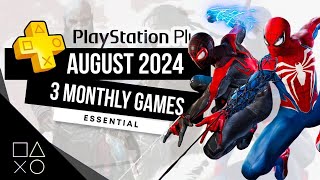 PlayStation Plus Essential August 2024 Monthly Games  PS Plus August 2024 [upl. by Andromeda]