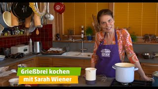 Familienküche  So gehts Grießbrei kochen mit Sarah Wiener  ICH KANN KOCHEN [upl. by Jehovah]