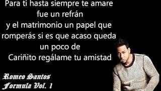 Llevame Contigo  Romeo Santos ♦♦ Letra ♦♦ [upl. by Platus853]