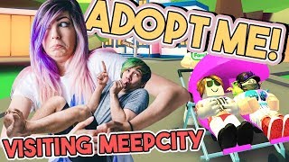 DOUBLE STROLLER amp MEEPCITY VACATION  Adopt Me  ROBLOX Roleplay 7 [upl. by Oijimer]