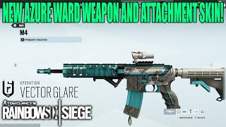 Azure Ward Weapon and Attachment Skin  Rainbow Six Siege [upl. by Hanny]