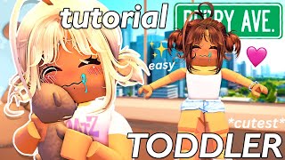 Realistic CUTEST TODDLER Tutorial amp Outfit Codes For Berry Avenue [upl. by Tnek862]