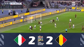 ItaliaBelgio 22  UEFA Nations League 202425  Highlights della Partita [upl. by Itsirk3]