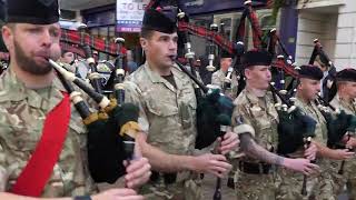 3 SCOTS quotThe Black Watchquot  Dunfermline Homecoming Parade 2018 [upl. by Swaine]