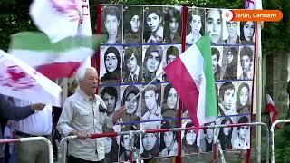 Exiled Iranians in Berlin celebrate presidents death  REUTERS [upl. by Natfa]