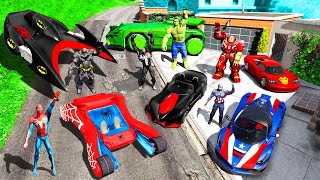 Collecting SUPERHERO CARS in GTA 5 [upl. by Rim]