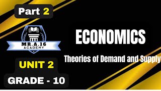 ECONOMICS GRADE 10 UNIT 2 PART 2 22 THEORY OF SUPPLY [upl. by Harty]