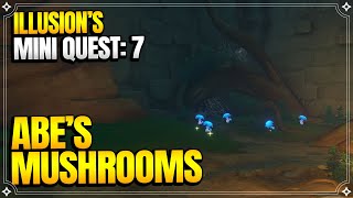 Abes Mushrooms  Illusions Mini Quest 7  Tsurumi Island 【Genshin Impact】 [upl. by Norym]