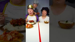 Spicy octopus shrimp sausage king crab Mukbang  TikTok Funny Videos  HUBA shorts [upl. by Russian]