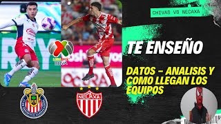 TE ENSEÑO DATOS DEL CHIVAS VS NECAXA  ANALISIS HISTORIAL Y COMO VIENEN LOS EQUIPOS [upl. by Kaycee786]