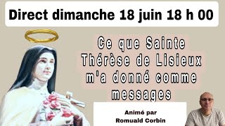 Message Sainte Thérèse de Lisieux [upl. by Yadsendew]