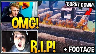 STREAMERS REACT TO WAILING WOODS BURNING DOWN Event FOOTAGE [upl. by Nniroc366]