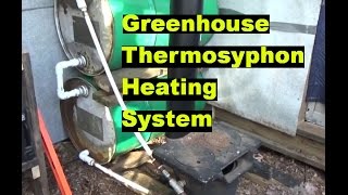 Greenhouse Thermosiphon Wood Boiler Heating Working amp More [upl. by Kazim]