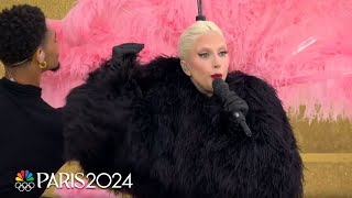 Lady Gagas full performance at the Paris 2024 Olympics Opening Ceremony  NBC Sports [upl. by Obe]