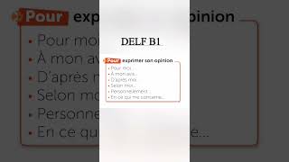 DELF B1 pour exprimer son opinion [upl. by Henley]