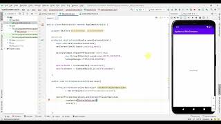 How to update or edit an existing contact in your phone from your App  Android Studio code [upl. by Hurlow]