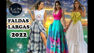 FALDAS LARGAS DE MODA 2022 [upl. by Nanyk]