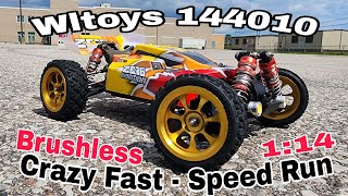 Best RC Car 114 Scale Wltoys 144010 Brushless Buggy [upl. by Kohn]