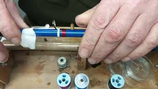 Bloke Fly Rods  Rod building  How to Wrap a Single Leg Guide [upl. by Tiffany]