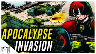 The Apocalypse WAR Invasion Sov Armor Divisions Flood Mega City One Judge Dredd Lore [upl. by Ailis]