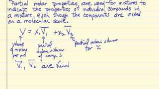 Partial Molar Properties [upl. by Kathryn]