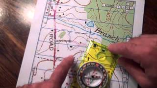 Orienting a Map and Compass [upl. by Ayihsa]