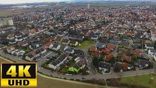 Mutterstadt von oben  Dji Phantom 3 4K UHD Cinematic Footage Video [upl. by Nivre383]