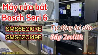 Máy rửa bát Bosch 14 bộ NK Đức seri 6 có tự động mở cửa có sấy Zeolith xuống giá 4 triệu [upl. by Konrad]