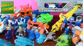 Rescue Bots toys collection  Transformers Dinobots [upl. by Freddie]