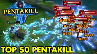 TOP 50 BEST LEAGUE OF LEGENDS PENTAKILLS OF 2023 [upl. by Amabel]