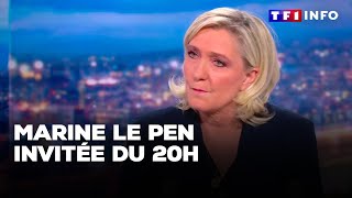 Marine Le Pen invitée du 20H  quotun réquisitoire révoltantquot｜TF1 INFO [upl. by Anaiv66]