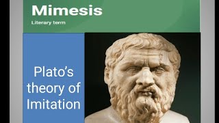 Mimesis  Theory of Imitation by Plato LiteraryArtg4w [upl. by Aleekahs925]