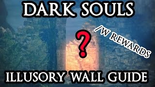 DARK SOULS Full Illusory Walls Guidew Rewards [upl. by Ellerey289]