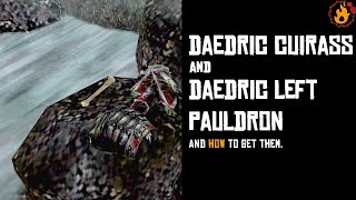 How To Get Daedric Cuirass and Daedric Left Pauldron  Walkthrough TES III Morrowind Tribunal [upl. by Ogilvy]