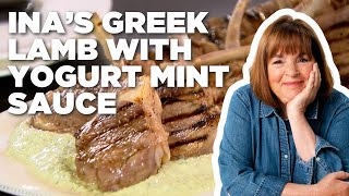 Ina Gartens Greek Lamb with Yogurt Mint Sauce  Barefoot Contessa  Food Network [upl. by Llywellyn]