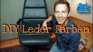 Thomas Klotz Upcycling LEDER FÄRBEN  Dye Leather [upl. by Butte678]