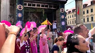 Finally Jagannathji arrived Odeonsplatz NayanPathgami Divine Song Munich Bavaria Germany 3 Aug 2024 [upl. by Hospers888]