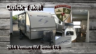 PreOwned 2014 Venture RV Sonic 170VBH  Mount Comfort RV [upl. by Zoller]