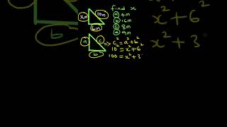 Pythagoras theorem How to find the opposite side shorts maths geometry pythagorastheorem [upl. by Siddon940]