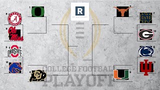 New College Football Playoff Predictions  CFB Playoff Rankings  12 Team Playoff [upl. by Kina]