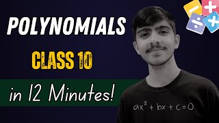 Polynomials Class 10 Maths OneShot Revision in 12 Minutes 😱🔥 [upl. by Egdirdle]