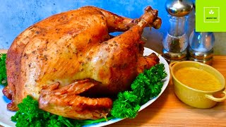 Cómo hacer Pavo al Horno que quede jugoso con su Salsa [upl. by Lebam]